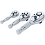 BGS Mini ratelsleutelset 1/4", 3/8" en 1/2", 3 delig