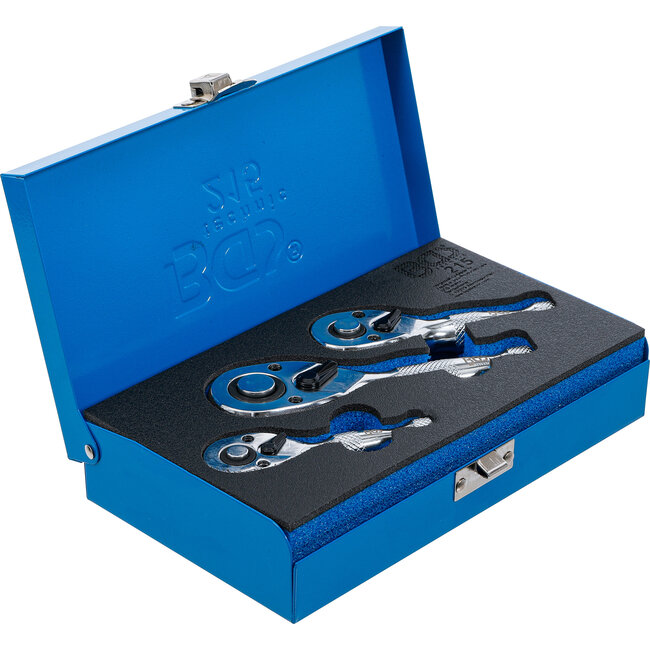 BGS Mini ratelsleutelset 1/4", 3/8" en 1/2", 3 delig