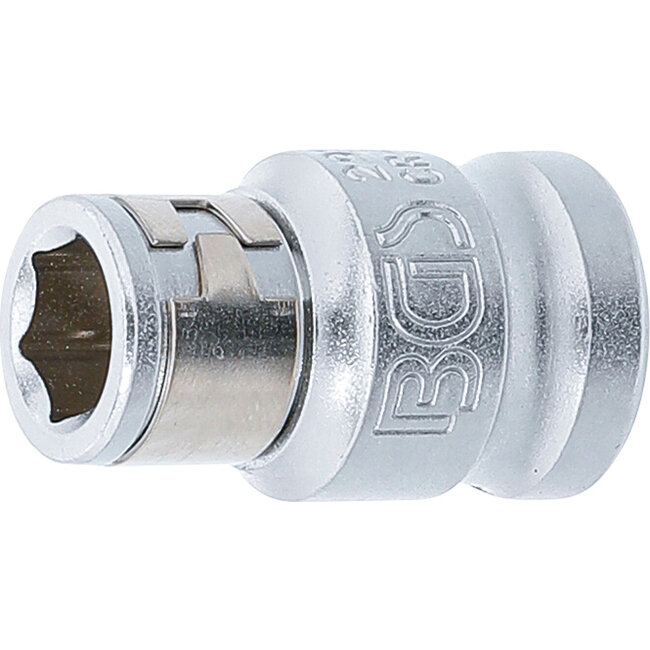 BGS Bitadapter met blokkeerkogel binnenvierkant 3/8" - binnenzeskant 5/16"
