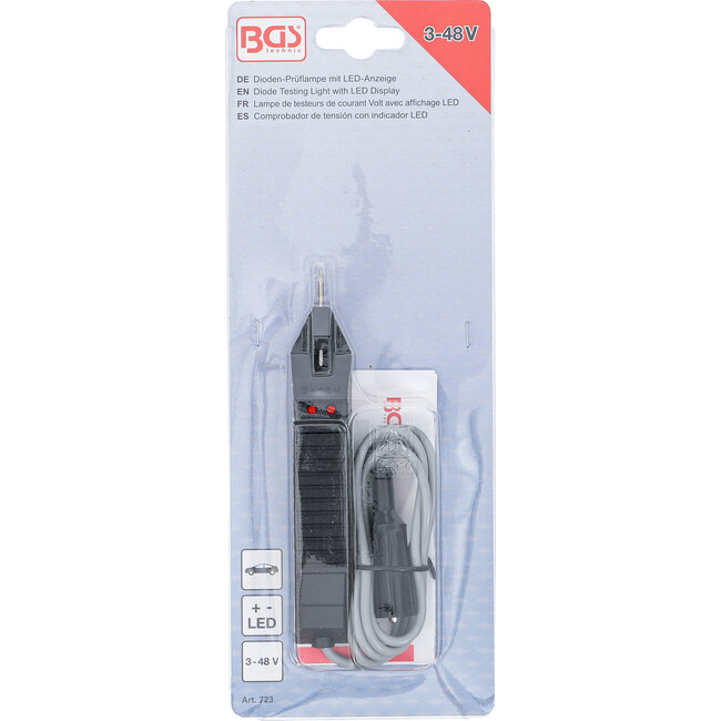 BGS Diodetestlamp met LED-indicatie 3 - 48 Volt