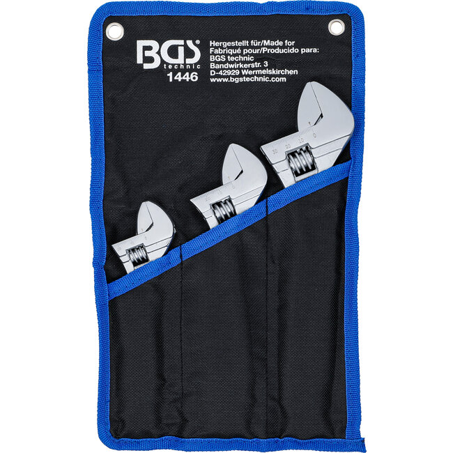 BGS Moersleutelset met kunststof softgreep 3 delig