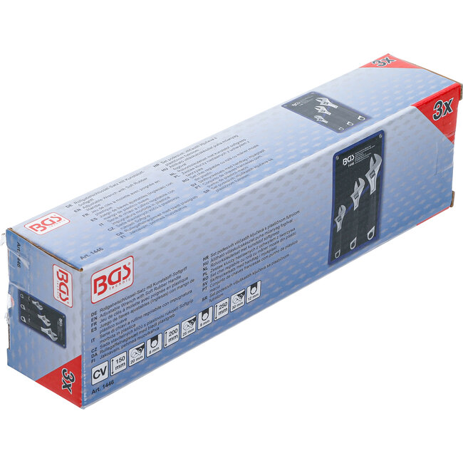 BGS Moersleutelset met kunststof softgreep 3 delig