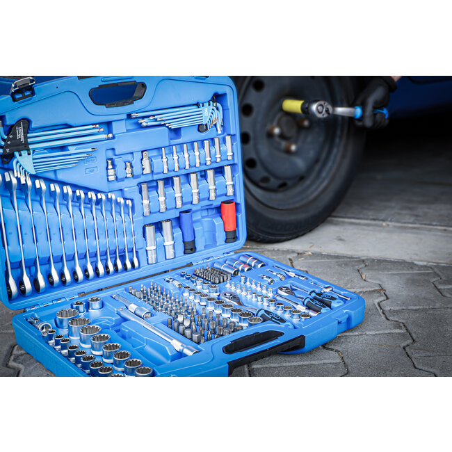 BGS Dopsleutelset - "Gear Lock" - 1/4", 3/8" en 1/2" - 218 delig