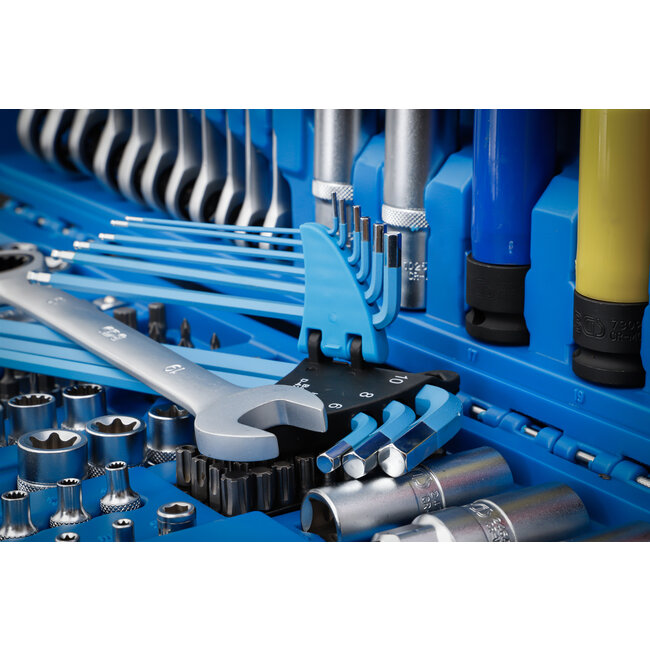 BGS Dopsleutelset - "Gear Lock" - 1/4", 3/8" en 1/2" - 218 delig