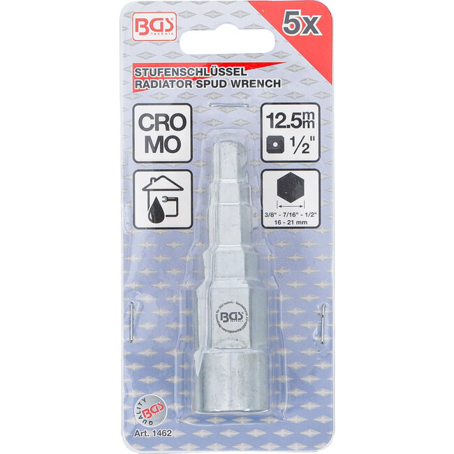 BGS Trappensleutel 1/2" 5 standen