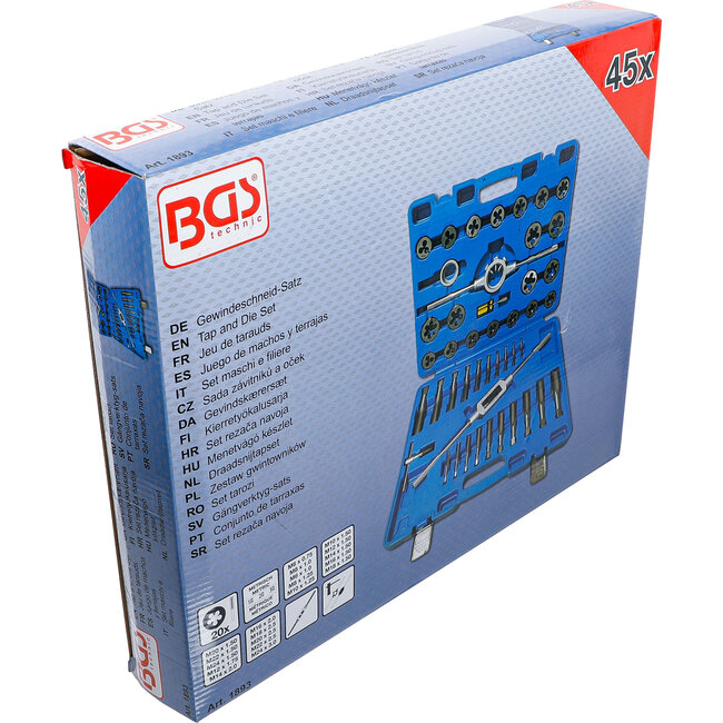 BGS Draadsnijtapset M6 - M24 45 delig