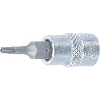 BGS technic Dopsleutelbit 1/4" Torx met boring T9