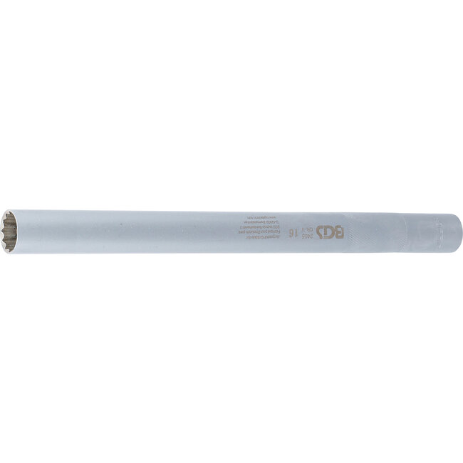 BGS Bougiedopsleutel, twaalfkant, extra lang 3/8" 16 mm