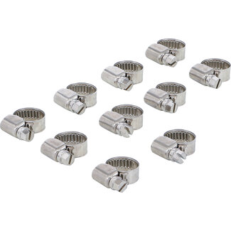 BGS technic Slangklem roestvrij 10 x 16 mm 10 delig
