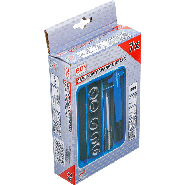 BGS Schroefdraad reparatieset M20 x 1,5 7 delig