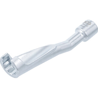 BGS technic Speciale sleutel voor injectieleidingen voor BMW, Opel 2.5TD, Mercedes-Benz 10 mm (3/8") 17 mm
