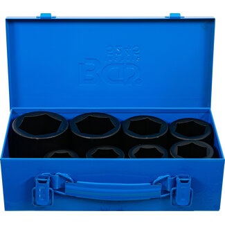 BGS technic Kracht doppenset zeskant 1" 27 - 50 mm, 8 delig
