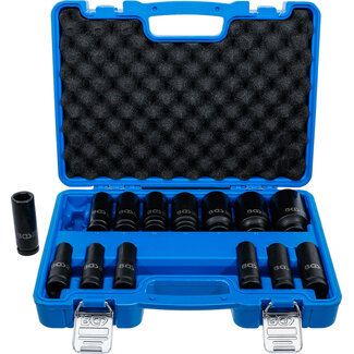 BGS technic Kracht doppenset zeskant 1/2" 10 - 32 mm 14 delig