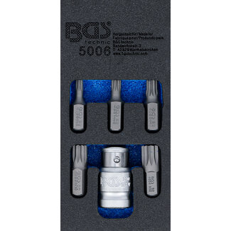 BGS technic Bitset 3/8"veeltand (voor XZN) 6 delig