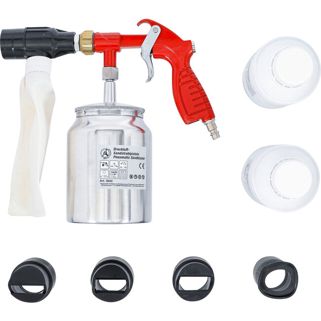 BGS Lucht zandstraalpistool incl. toebehoren