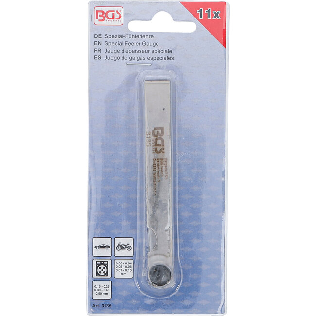 BGS Speciale voelermaten 11 delig