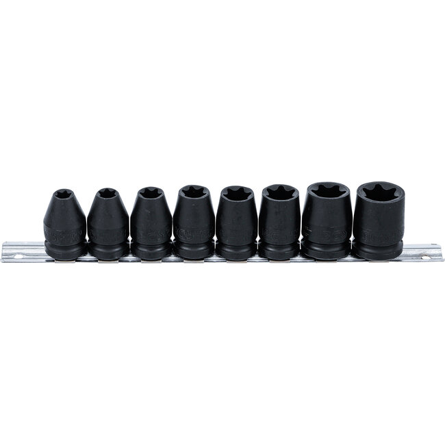 BGS Kracht-dopsleutelset E-profiel 1/2" E10 - E24 8 delig