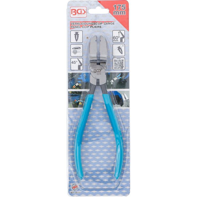 BGS Bekledingscliptang 175 mm