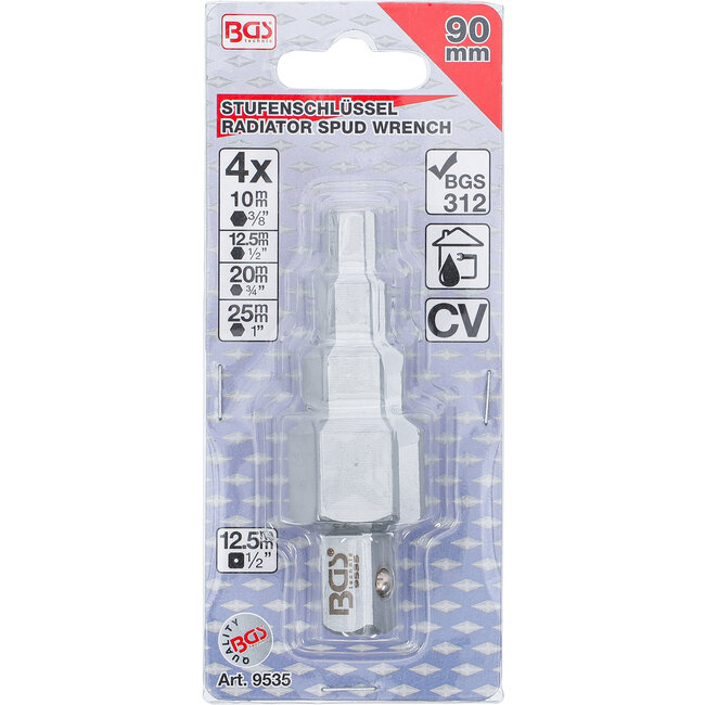 BGS Trappensleutel 1/2" 4 standen