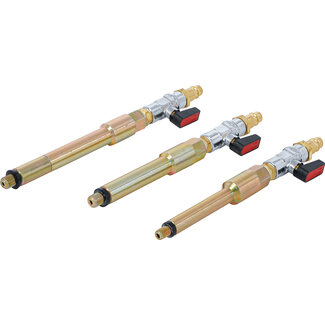 BGS technic Persluchtadapterset voor bougiegaten M8 x 1.0, M10x1.0, M10x1.25 3 delig