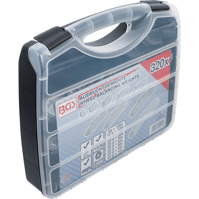 BGS Assortiment balanceergewichten 320 delig