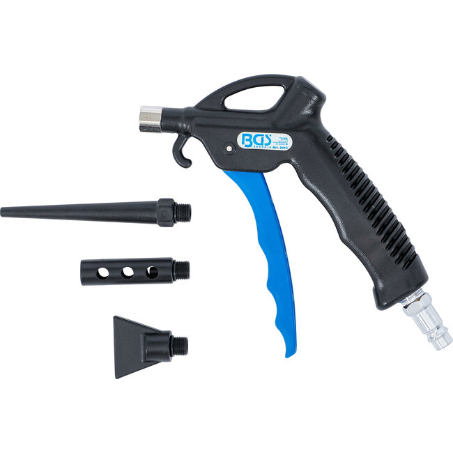 BGS Lucht blaaspistool met 3 mondstukken