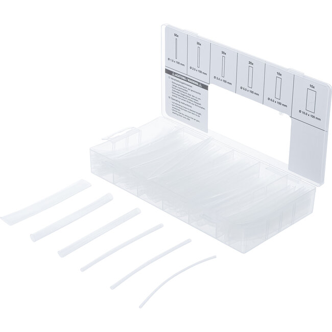 BGS Assortiment krimpkous transparant 150 delig