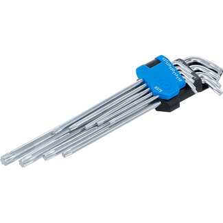 BGS technic Stiftsleutelset extra lang + extra kort Torx T10 - T50 9 delig