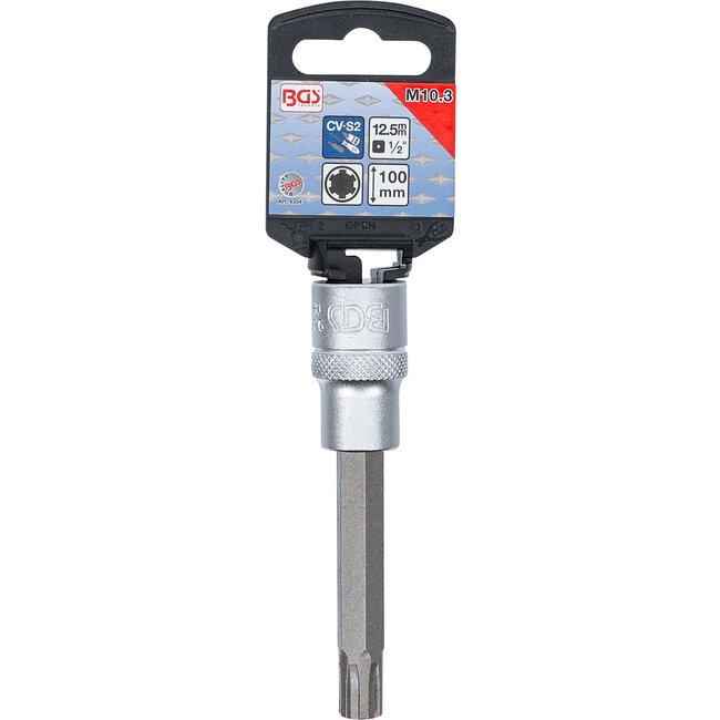 BGS Dopsleutelbit lengte 100 mm 1/2" wigprofiel (voor RIBE) M10,3