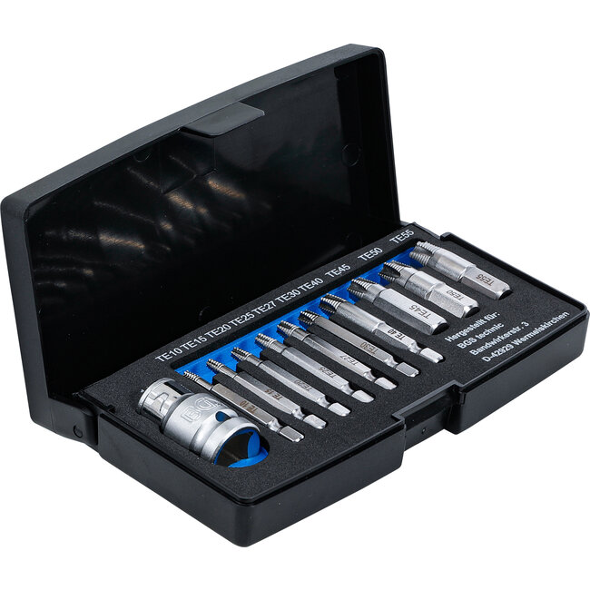 BGS Schroeven uitdraaiset voor defect T-profiel (voor Torx) T10 - T55 11 delig