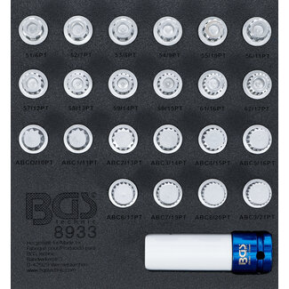 BGS technic Velgenslot demontageset voor VAG 23 delig