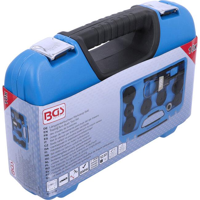 BGS Achteras-draagarmbus gereedschapset voor BMW achteras| 10 delig
