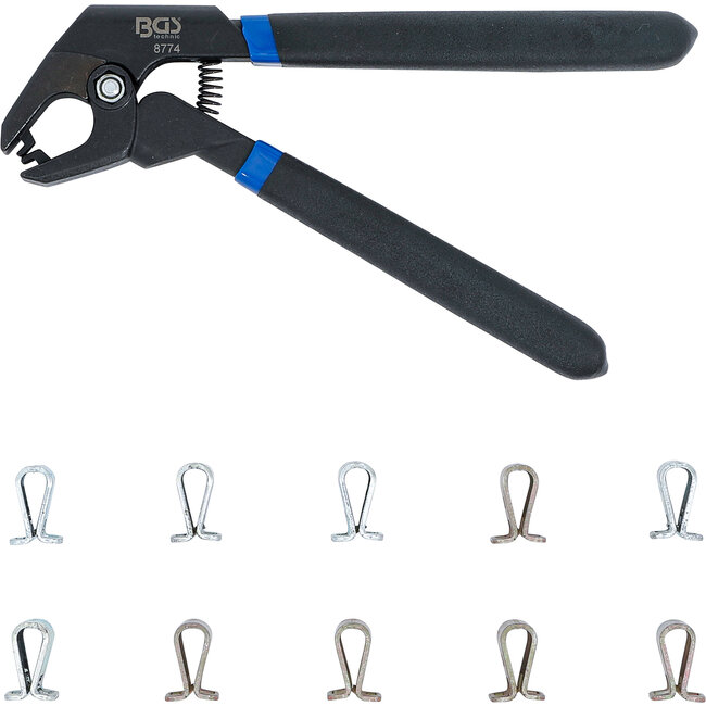 BGS Fixeerklemmen-set met klemtang 11 delig