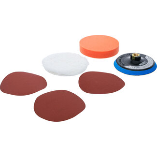BGS technic Schuur- en polijstschijvenset Ø 125 mm