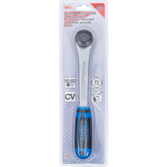 BGS Doorsteek ratelsleutel 1/2"