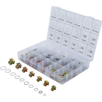 BGS technic Assortiment carterpluggen en aluminium afdichtringen 534 delig