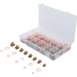 BGS technic Assortiment carterpluggen en aluminium afdichtringen 534 delig