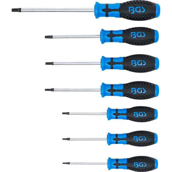 BGS Schroevendraaierset Torx met boring T10 - T40 7 delig