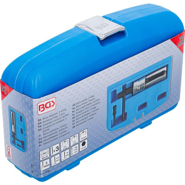 BGS Micro lagertrekker, 3 armen 19 - 45 mm