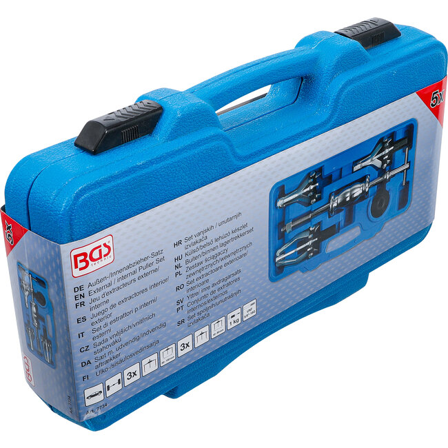 BGS Buiten/binnen lagertrekkerset 5 delig