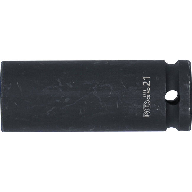 BGS Kracht dopsleuteldop zeskant, diep 1/2" 21 mm