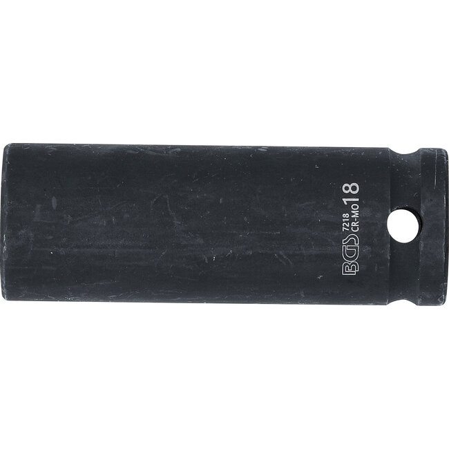 BGS Kracht dopsleuteldop zeskant, diep 1/2" 18 mm