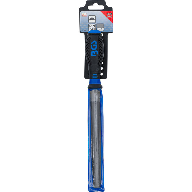 BGS Werkplaatsvijl halfrond kapping 2 200 mm