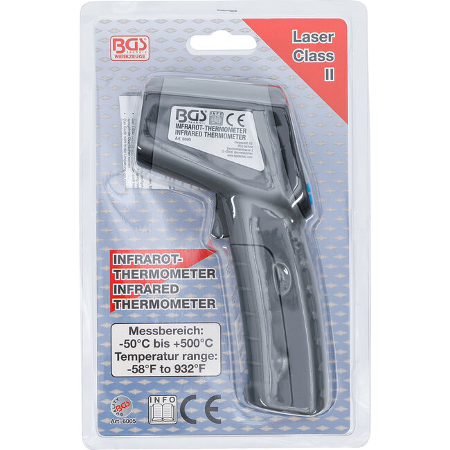 BGS Digitale laserthermometer -50°C tot +500°C
