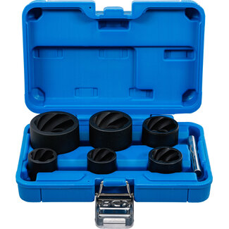 BGS technic Spiraalprofiel-doppenset / schroefuitdraaier 1/2" en 3/4" 22 - 41 mm, 6 delig