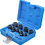 BGS Spiraalprofiel-doppenset / schroefuitdraaier 1/2" 10 - 19 mm, 10 delig