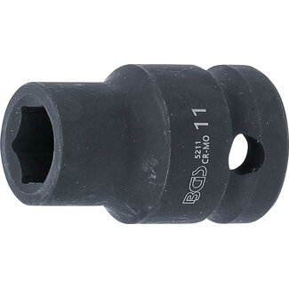 BGS technic Kracht dopsleuteldop zeskant 1/2" 11 mm