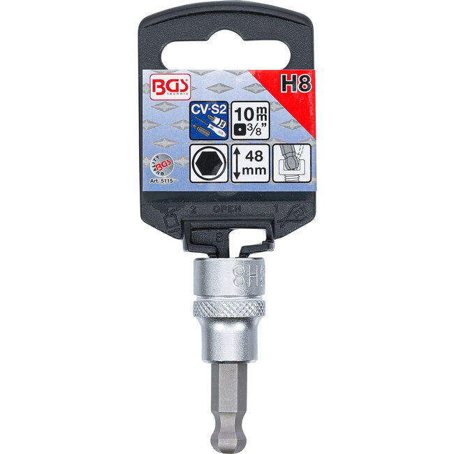 BGS Dopsleutelbit 3/8" INBUS met kogelkop 8 mm
