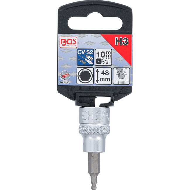 BGS Dopsleutelbit 3/8" INBUS met kogelkop 3 mm
