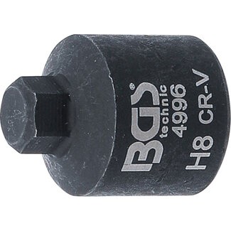 BGS technic Remklauw dopsleutel zeskant extra kort 8 mm